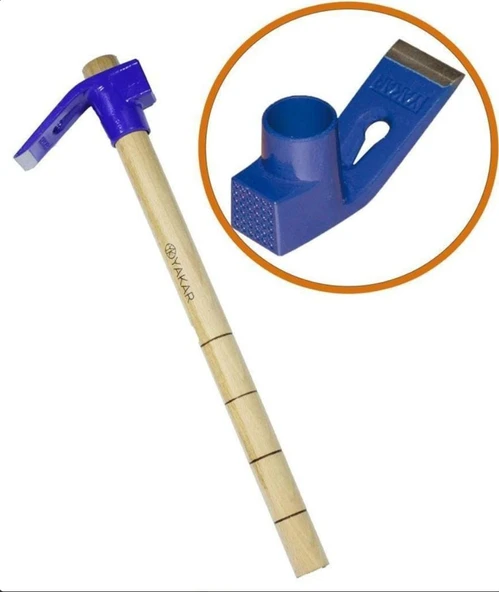 Ahşap Saplı Dövme Çelik Keser - 2