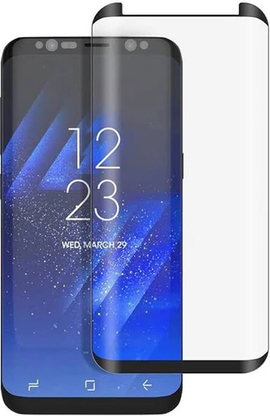 Samsung Galaxy S8 Plus 5D Tam Kaplayan Cam Gold ürün görseli 1