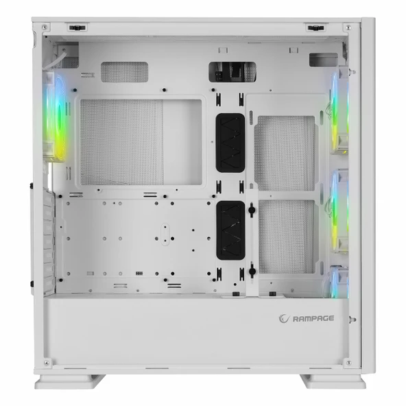 Rampage Vanguard V2 White USB 3.2 RGB eATX Mid Tower Beyaz Kasa - Resim 5