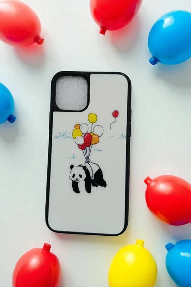 Kılıfx Apple iPhone 11 PRO Uyumlu Uçan Panda Love Tasarım Baskılı Kılıf