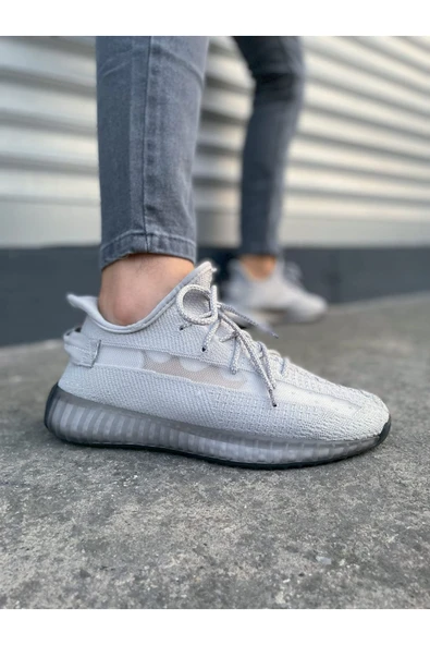 Joy Ayakkabı Erkek sporJY305 Pulse Bağcıklı Triko Kumaş Erkek Günlük Spor Ayakkabı TGT - Gri ürün görseli