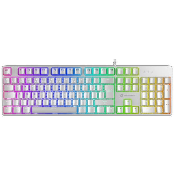 GameBooster G24W Enigma Rainbow Aydınlatmalı Red Switch Beyaz Mekanik Gaming Klavye ürün görseli