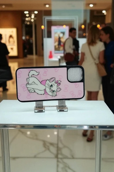 Kılıfx Apple iPhone 11 PRO Uyumlu Sevimli Kedi Marie Baskılı Silikon Disney Lansman Kılıf - Resim 2