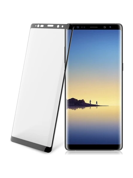 Samsung Galaxy Note 8 5D Tam Kaplayan Cam Siyah ürün görseli 1