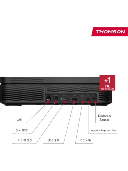Thomson Sirius PG55B Google TV 4K Akıllı Projeksiyon Cihazı - 2