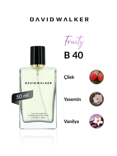David Walker B40 Idaeus Exclusive 50 ml Kadın Parfüm | Fruity ürün görseli 1