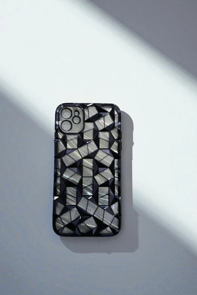 Kılıfx iPhone 12 Uyumlu Kamera Korumalı Prizma Kesim Telefon Kılıfı