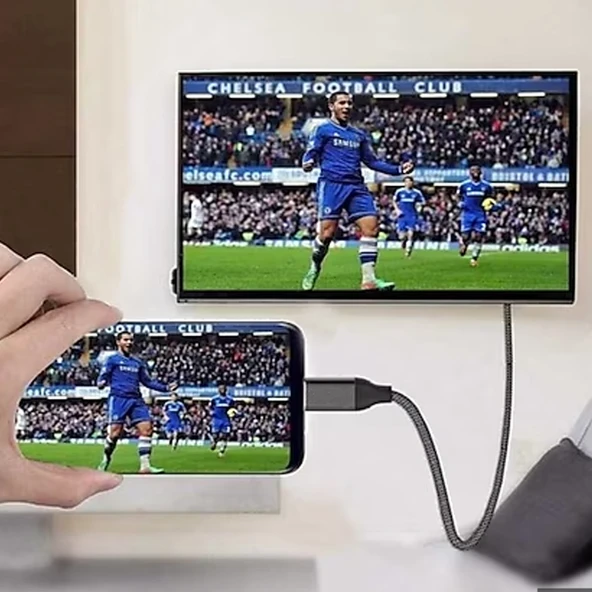 Apple Uyumlu Lightning to HDMI Görüntü Aktarıcı 1080P 60Hz HD Ekran Yansıtma Adaptörü - Resim 3