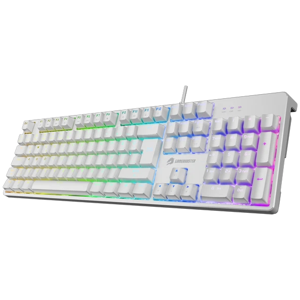 GameBooster G24W Enigma Rainbow Aydınlatmalı Red Switch Beyaz Mekanik Gaming Klavye - Resim 2