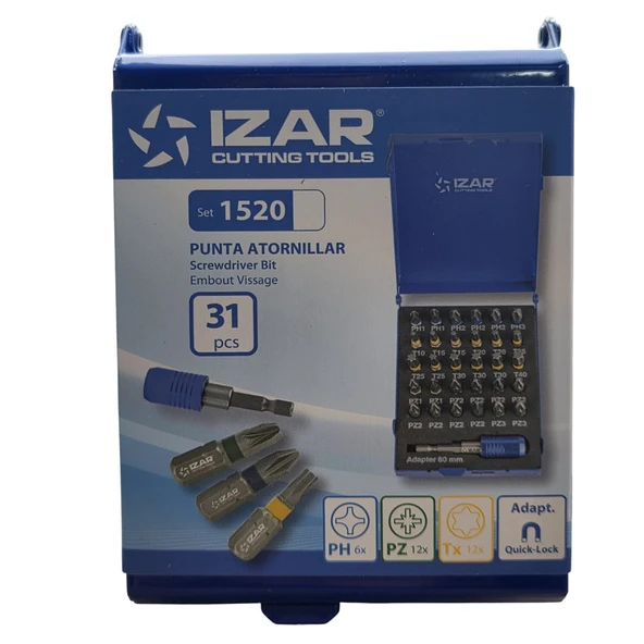Izar Tools 31 Parça Bits Uç Seti - 5