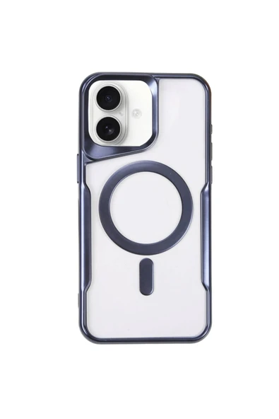 Kılıfx Iphone 16 Uyumlu Kılıf Magsafe Şeffaf Kılıf Kamera Çıkıntılı Darbeye Dayanıklı Kapak ürün görseli