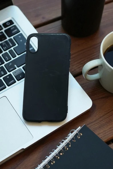 Kılıfx iPhone X / Xs Uyumlu Siyah Süper Silikon Telefon Kılıfı