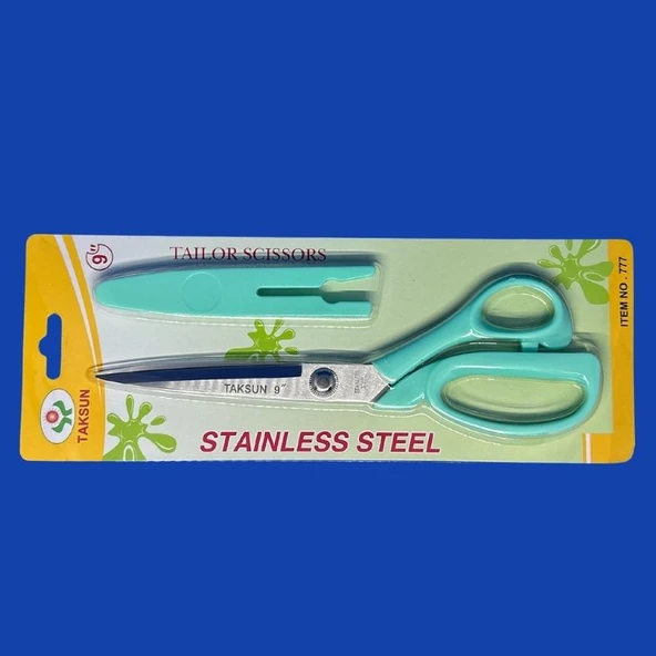 Taksun Makas Plastik Saplı 777 9" (23 cm) - Resim 3