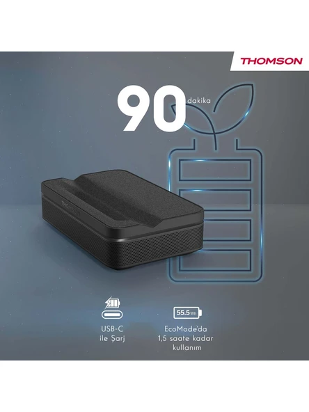 Thomson Sirius PG55B Google TV 4K Akıllı Projeksiyon Cihazı - 5