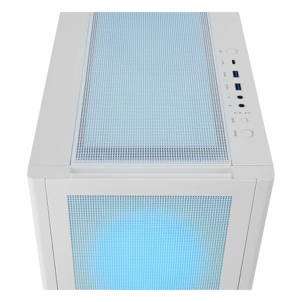 Rampage Vanguard V2 White USB 3.2 RGB eATX Mid Tower Beyaz Kasa - Resim 3