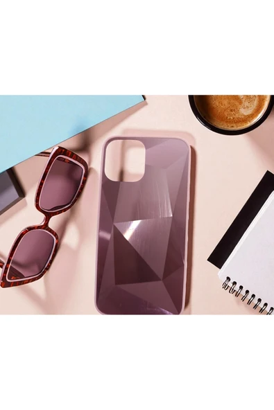 Kılıfx iPhone 12 PRO Max Uyumlu Prizma Kesim Tasarım Kılıf - Resim 3