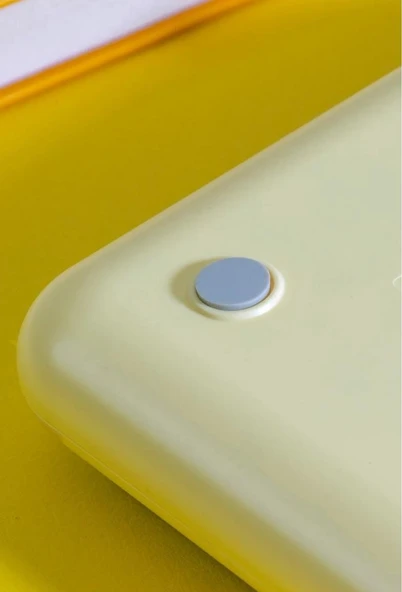 12 Haneli Güneş Enerjili Hesap Makinesi - Açılı Geniş Ekran, Çift Güç Kaynağı Solar Pil SARI RENK - 5