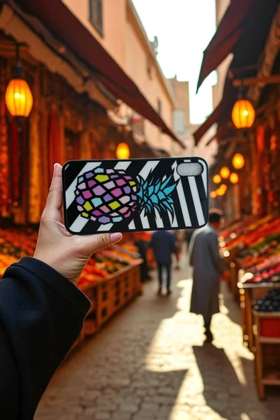 Kılıfx iPhone X / Xs Uyumlu Ananas Tasarım Süper Silikon Telefon Kılıfı - Resim 2