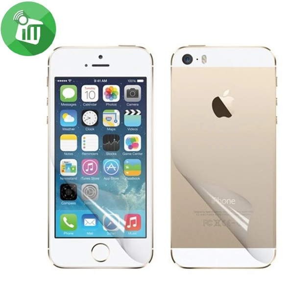 Apple iPhone 5S 2 in 1 Nano Anti Shock Ön ve Arka Koruyucu Şeffaf ürün görseli 1