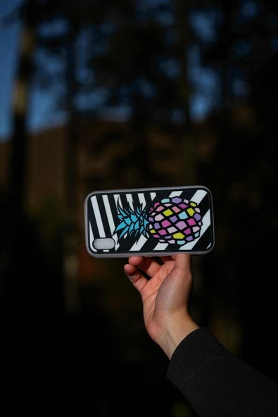 Kılıfx iPhone X / Xs Uyumlu Ananas Tasarım Süper Silikon Telefon Kılıfı - Resim 3