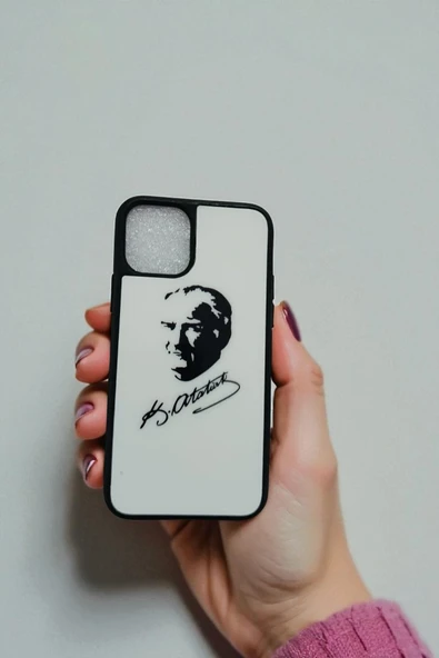 Kılıfx Apple iPhone 11 PRO Uyumlu ATATÜRK Görsel Baskılı Silikon Lansman Kılıf - 1