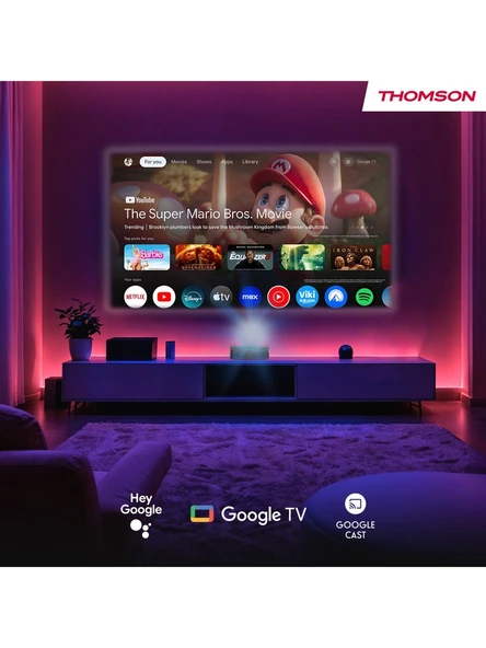 Thomson Sirius PG55B Google TV 4K Akıllı Projeksiyon Cihazı - 8