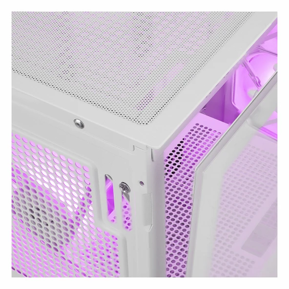 Rampage Craft White USB 3.2 ARGB ATX Mid Tower Beyaz Kasa - Resim 6