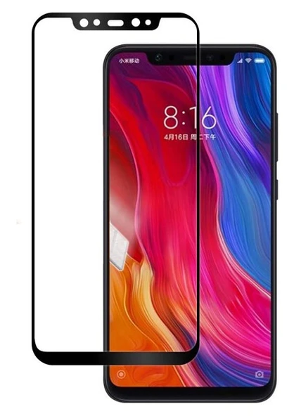 Xiaomi Mi 8 5D Tam Kaplayan Cam Siyah ürün görseli 1
