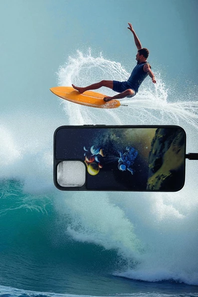 Kılıfx iPhone 11 PRO Uyumlu Uzay Astronot Temalı Tasarım Kılıf - 2