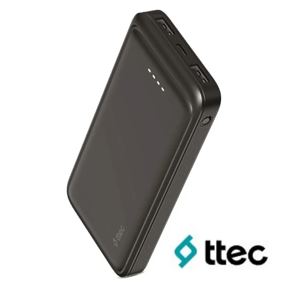 Ttec ReCharger 10000mAh Taşınabilir UsbA ve Type-C Taşınabilir Hızlı Powerbank Display Box Siyah 2BB263S - 2