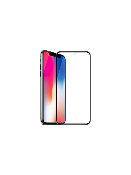 Apple iPhone X 5D Tam Kaplayan Nano Siyah