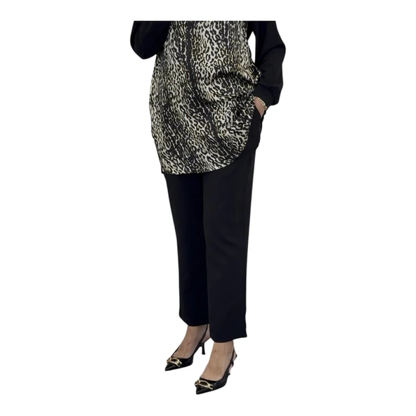 Kadın Beli Lastikli Havuç Kesim Pantolon 25KT205 ürün görseli