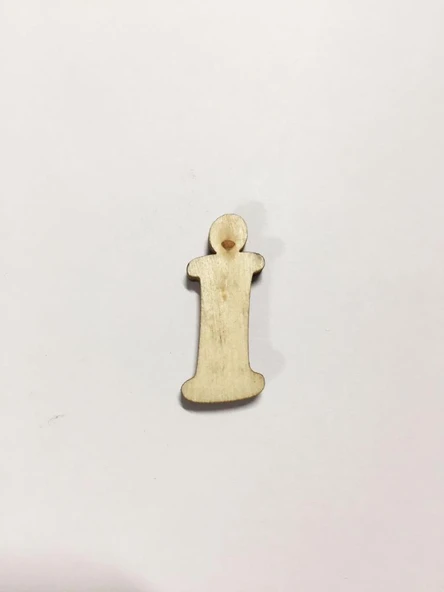 2,5cm Ahşap Harf ve Rakamlar - İ