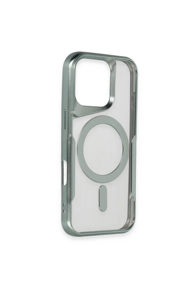 Kılıfx Iphone 16 Uyumlu Kılıf Magsafe Şeffaf Kılıf Kamera Çıkıntılı Darbeye Dayanıklı Kapak - Resim 2