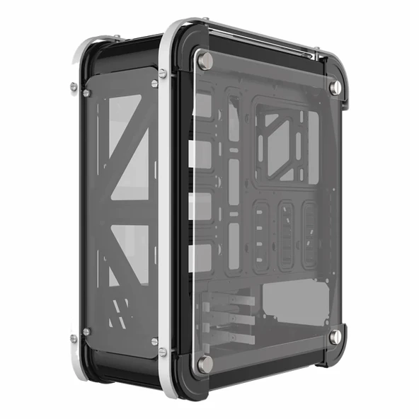 Rampage Castle USB 3.2 RGB ATX Mid Tower Siyah Kasa - Resim 4