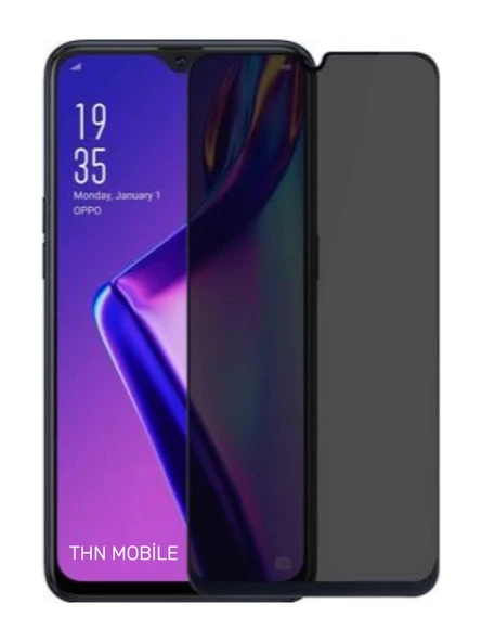 Oppo A17 5D Hayalet Cam Siyah ürün görseli 1