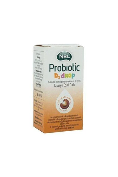 NBL Probiotic D3 Drop 7,5 ml - Resim 3