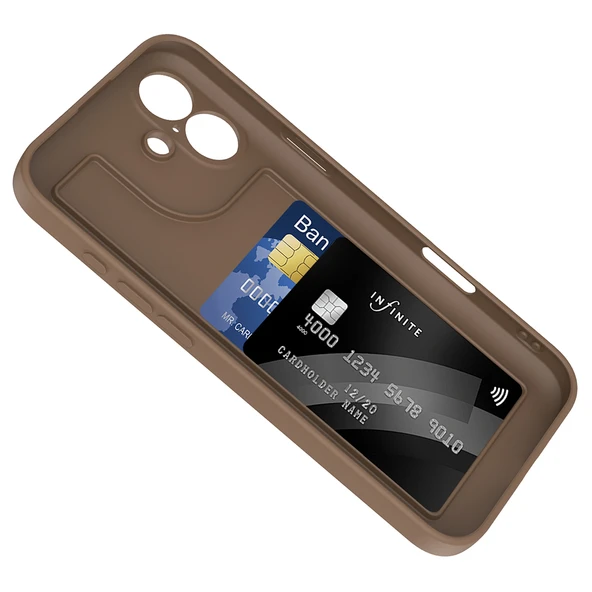 Apple iPhone 16 Kılıf Kamera Korumalı Kartlık Hazneli  Vitra Kapak - Resim 3