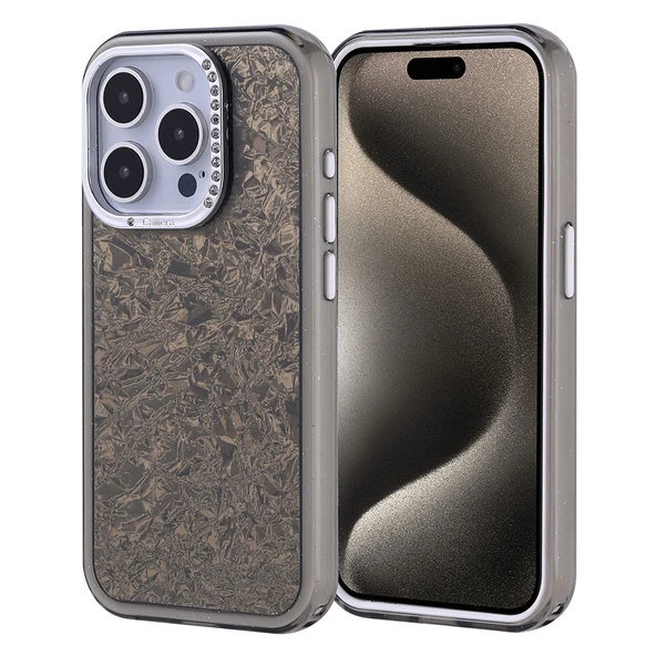 Apple iPhone 15 Pro Kılıf Taşlı Tasarımlı  Kapi Kapak ürün görseli