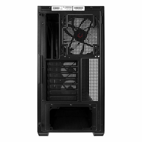 Rampage Craft Black USB 3.2 ARGB ATX Mid Tower Siyah Kasa - Resim 6