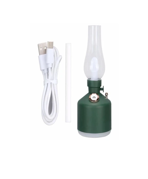 Vintage Şarjlı Gece Lambası & Hava Nemlendirici Buhar Makinesi 280ml - 8