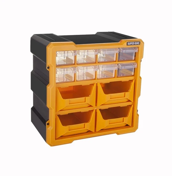 Super-Bag ASR-6009 Monoblok Avadanlık Seti 12 Gözlü  Turuncu ürün görseli 1