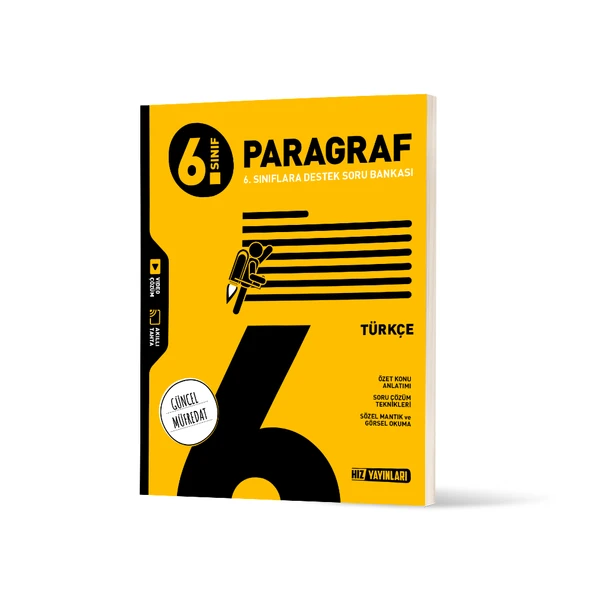 HIZ YAYINLARI 6. SINIF TÜRKÇE PARAGRAF SORU BANKASI ürün görseli