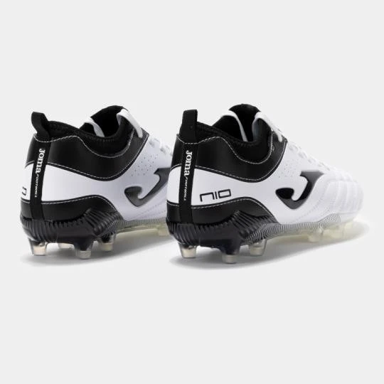 Joma Beyaz - Siyah Erkek Futbol Ayakkabısı N10W2402FG Numero-10 2402 Whıte Black - Resim 2