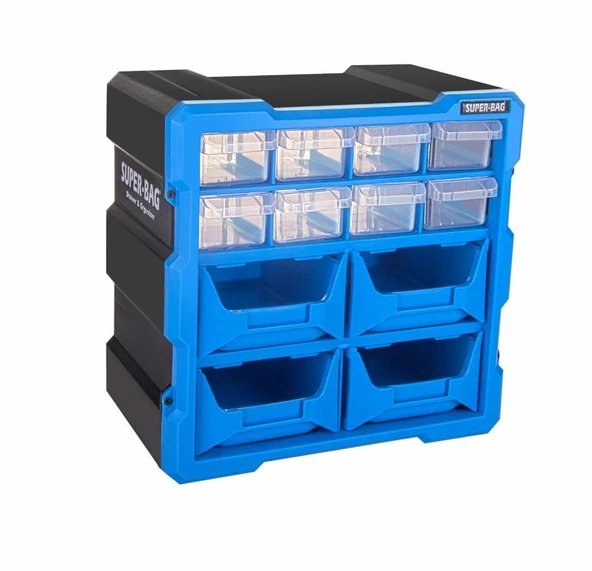 Super-Bag ASR-6009 Monoblok Avadanlık Seti 12 Gözlü  Mavi ürün görseli 1