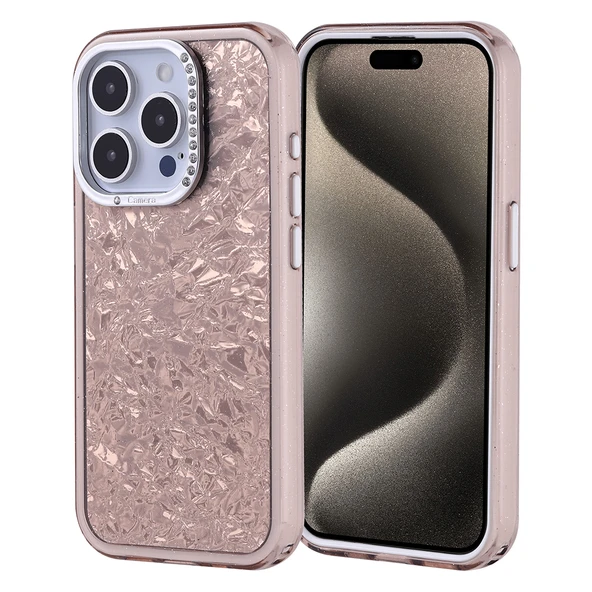 Apple iPhone 15 Pro Kılıf Taşlı Tasarımlı  Kapi Kapak ürün görseli