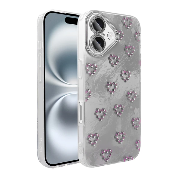 Apple iPhone 16 Kılıf Kamera Korumalı Figürlü  Ponti Silikon Kapak ürün görseli