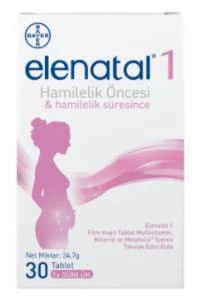 Elenatal 1 Multivitamin Multimineral 30 Tablet ürün görseli