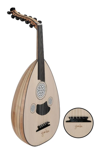 Yonka UD-10K Kelebek Ağacı Ud Abanoz Klavye EL Yapımı Yüksek Kaliteli Ud - 3