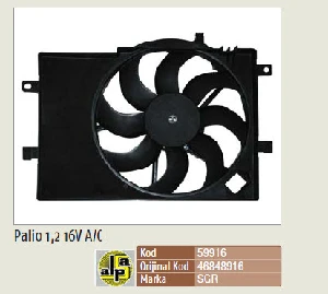 FAN MOTORU>KOMPLE PALIO 1.2 16V A/C - SGR-59916 ürün görseli